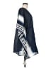 Tory Burch 100% Cotton Blue Poncho Size Med - Lg - photo 4