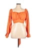Unbranded Orange Long Sleeve Blouse Size XL - photo 1