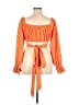 Unbranded Orange Long Sleeve Blouse Size XL - photo 2
