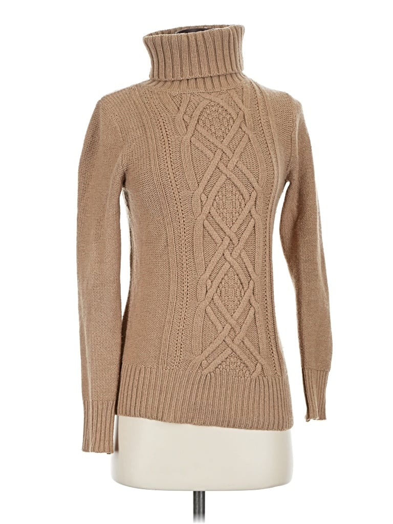Click to view more detailed imagery on our partner's website Pre-owned Jcrew Turtleneck Sweater In Tan