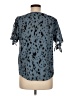 Shein Blue Short Sleeve Blouse Size 6 - photo 2