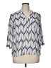 Assorted Brands Blue 3/4 Sleeve Blouse Size XL - photo 1