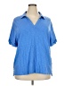 Talbots Blue Short Sleeve Polo Size 3X - photo 1