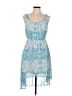 Lily Rose 100% Polyester Paisley Blue Casual Dress Size M - photo 1