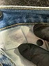Carmar 100% Cotton Chevron-herringbone Blue Jeans Size 25 waist - photo 7