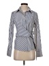 Y.A.S Stripes Blue Long Sleeve Blouse Size XS - photo 1