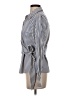 Y.A.S Stripes Blue Long Sleeve Blouse Size XS - photo 5