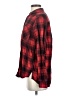 Express Plaid Red Long Sleeve Button-Down Shirt Size S - photo 5