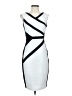 Jax 100% Polyester Graphic Silver Cocktail Dress Size 2 - photo 1
