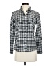 J.Crew Checkered-gingham Black Long Sleeve Button-Down Shirt Size 2 - photo 1
