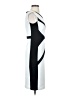 Jax 100% Polyester Graphic Silver Cocktail Dress Size 2 - photo 4