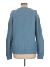 Ann Taylor LOFT 100% Cotton Solid Blue Pullover Sweater Size L - photo 2
