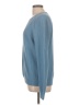 Ann Taylor LOFT 100% Cotton Solid Blue Pullover Sweater Size L - photo 5