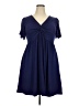 Assorted Brands Solid Blue Casual Dress Size 2X - photo 1