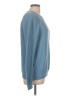 Ann Taylor LOFT 100% Cotton Solid Blue Pullover Sweater Size L - photo 4