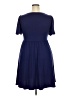 Assorted Brands Solid Blue Casual Dress Size 2X - photo 2