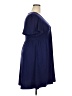 Assorted Brands Solid Blue Casual Dress Size 2X - photo 4