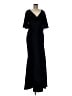 Theia Black Cocktail Dress Size 8 - photo 1