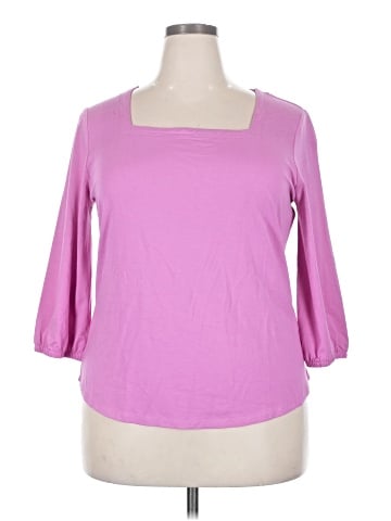 Draper's & Damon's 3/4 Sleeve Top (view 1)