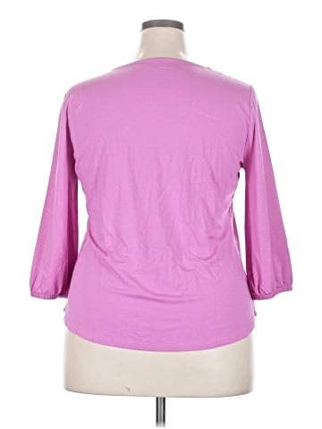 Draper's & Damon's 3/4 Sleeve Top (view 2)