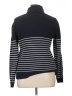 Chaps 100% Cotton Stripes Black Turtleneck Sweater Size XL - photo 2