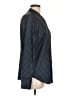Ann Taylor Houndstooth Blue Long Sleeve Button-Down Shirt Size L - photo 4