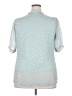 Be Cool Teal Short Sleeve Blouse Size 5X - photo 2