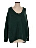Free People Solid Green Pullover Sweater Size S - photo 1