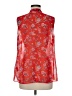 CAbi 100% Polyester Red Sleeveless Blouse Size M - photo 2
