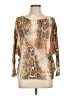 Assorted Brands Animal Print Gold Pullover Sweater Size Lg - photo 1
