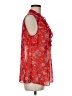 CAbi 100% Polyester Red Sleeveless Blouse Size M - photo 4