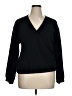 Madewell Black Plus Ottoman Knit Wrap Top Size 1X - photo 1