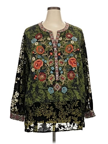 John Mark 3/4 Sleeve Blouse (view 1)