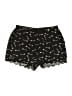 E by Eloise 100% Polyester Stars Black Shorts Size M - photo 1