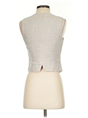 Madewell Single-Breasted Vest in 100% Linen (view 2)