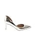 J.Crew Graphic Silver Heels Size 8 1/2 - photo 1