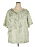 Unbranded Green Short Sleeve Blouse Size XXL - photo 1