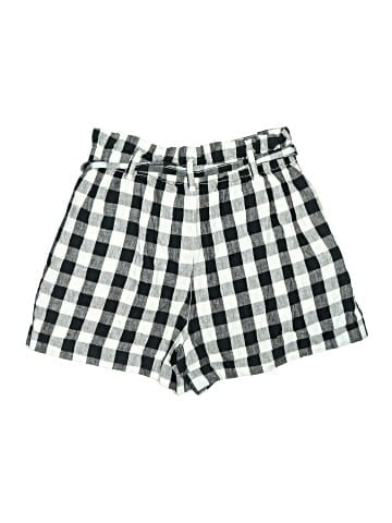 Madewell Linen-Cotton Paperbag Shorts in Gingham Check (view 2)