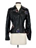 Colleen Lopez 100% Polyurethane Floral Black Jacket Size S - photo 1