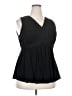 Torrid 100% Rayon Solid Black Sleeveless Blouse Size 2X Plus (2) - photo 1