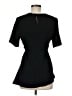 Zara 100% Polyester Black Short Sleeve Blouse Size M - photo 2