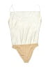 WAYF 100% Polyester Ivory Bodysuit Size M - photo 2