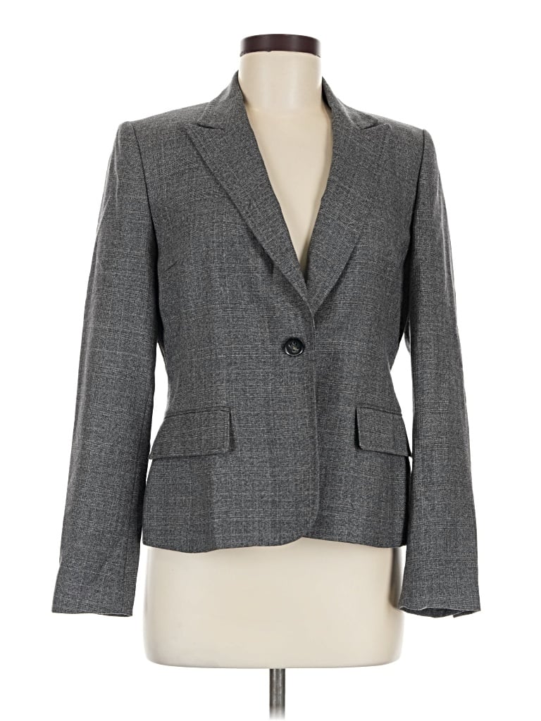 Pre-owned Anne Klein Blazer Jacket In Gray