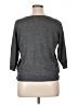 Worthington Metallic Gray Pullover Sweater Size 1X - photo 2