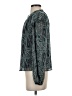 Evereve 100% Polyester Paisley Teal Long Sleeve Blouse Size XS - photo 5