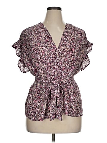 Max Studio Short Sleeve Blouse (view 1)