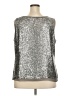 Talbots 100% Polyester Silver Sleeveless Blouse Size 20 - photo 2