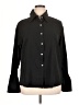 Unbranded 100% Polyester Solid Black Long Sleeve Blouse Size XL - photo 1