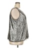 Talbots 100% Polyester Silver Sleeveless Blouse Size 20 - photo 4
