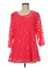 Project 100% Polyester Red 3/4 Sleeve Blouse Size M - photo 1